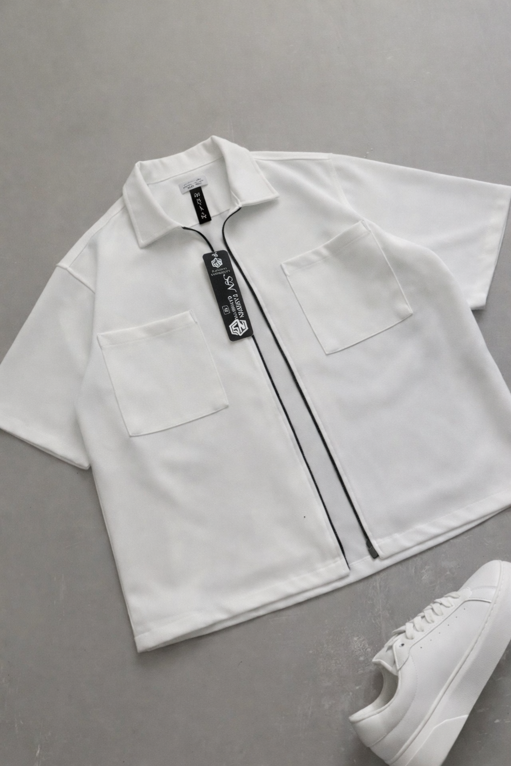 Korean Style Oversized Double Pocket Shirt